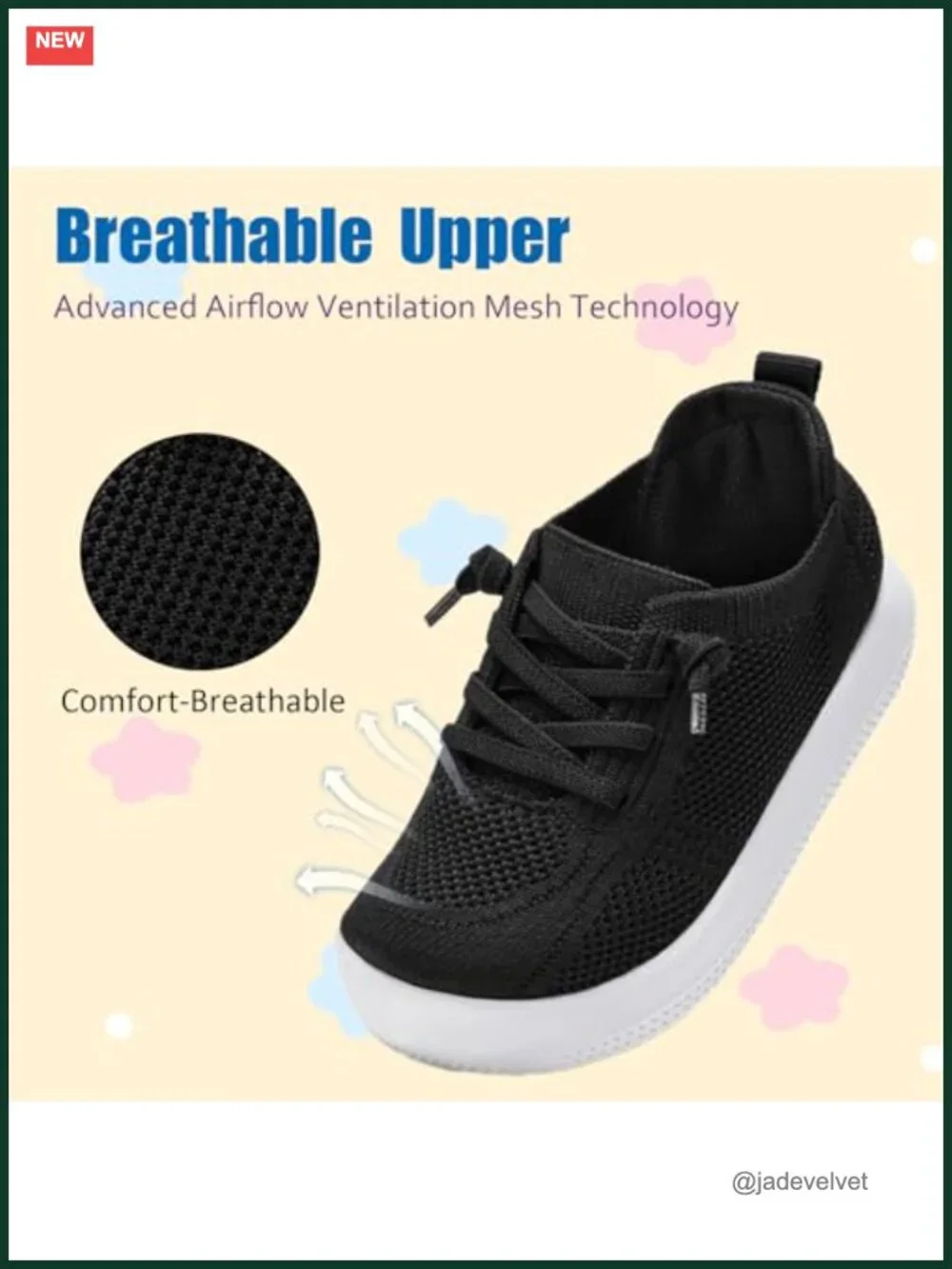 Toddler Barefoot Walking Sneakers Breathable Slip On Shoes